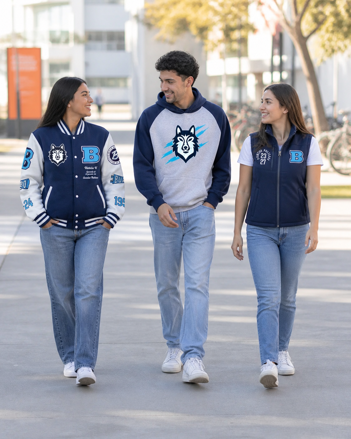 Estudiantes usando la colección BUAP en el campus