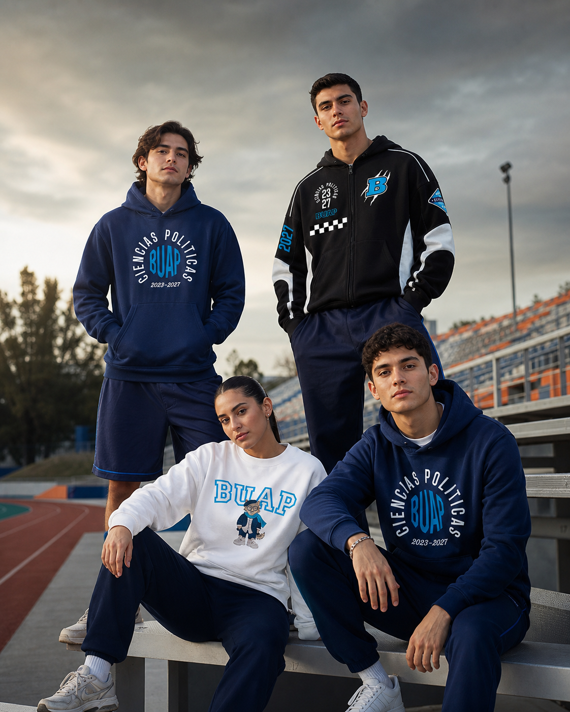Estudiantes usando la colección BUAP